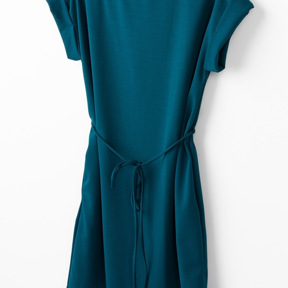 White Birch Teal Midi Dress 2X